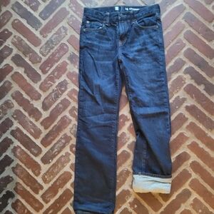 Flannel Lined GAP Boys Blue Jeans